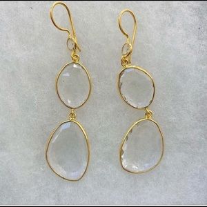 Quartz earrings